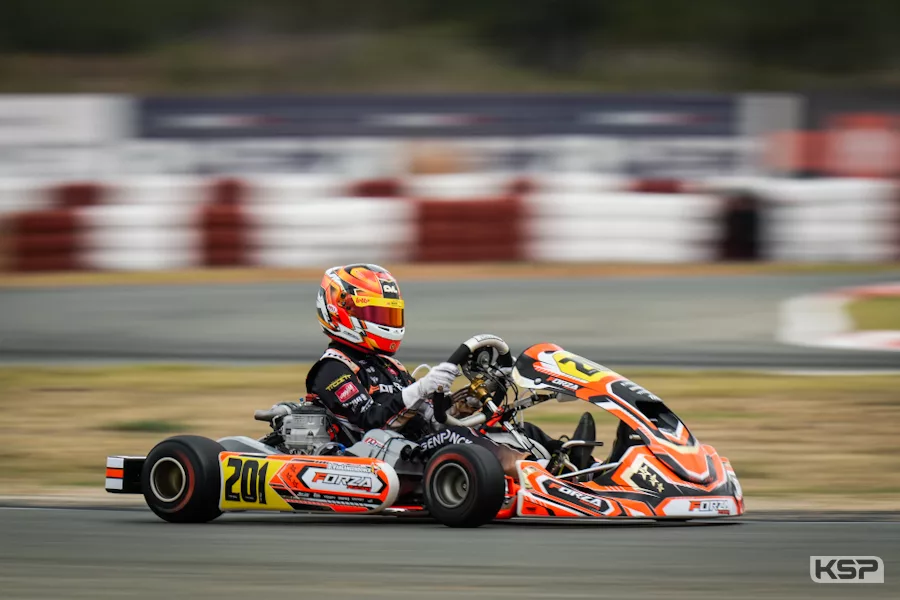 OK-Junior – Super Heat B: Van Langendonck narrowly beats Arias