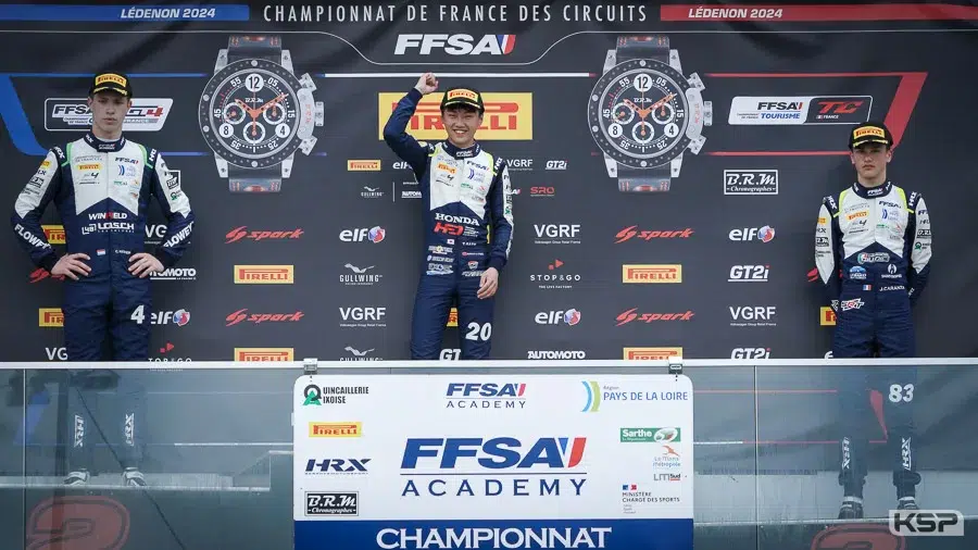 Déjà 4 podiums dont 1 victoire pour Taito Kato en F4 avec la FFSA Academy