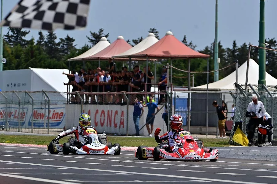 Belles batailles lors de la deuxième manche du Championnat italien ACI Karting à La Conca