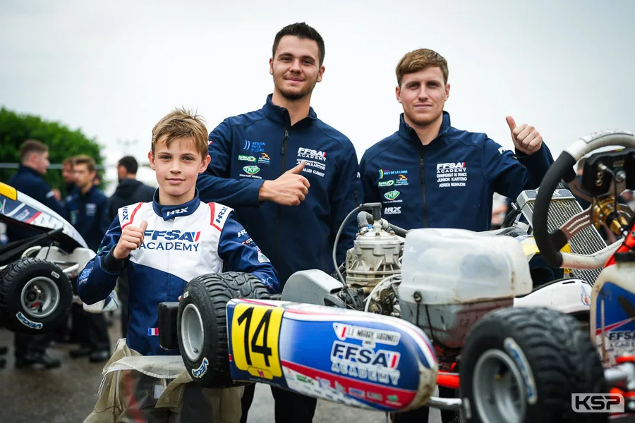 Varennes : Le Marchand en pole position d’une séance qualificative Junior perturbée par la pluie