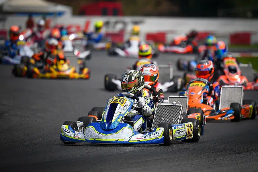 Les leaders après les manches de la WSK Euro Series à Franciacorta